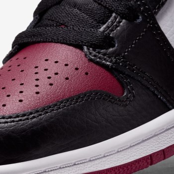 Nike Jordan 1 Mid - Fiatalabb Gyerek Utcai Cipő - Fekete/Fehér/Piros